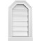 Ekena Millwork Octagonal Top Surface Mount PVC Gable Vent w/ 2"W x 2"P Brickmould Sill Frame, 12"W x 20"H GVPOT12X2003SF - alternate 1